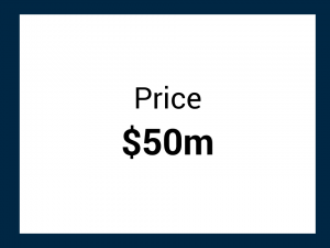 price $50m blue
